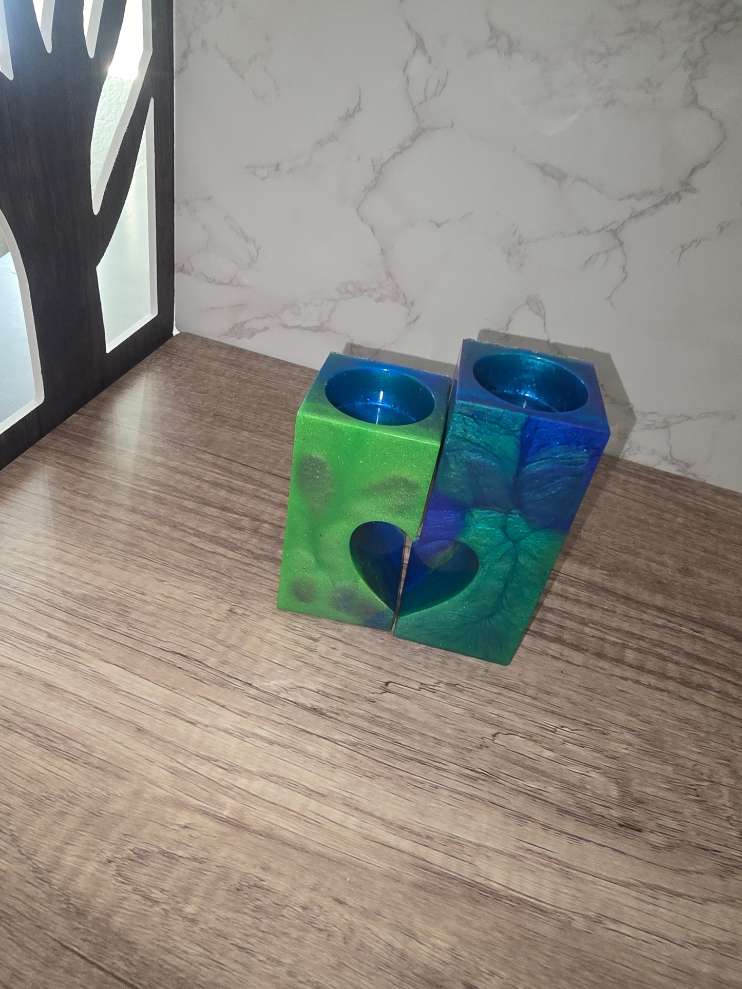 Heart tealight candle holder