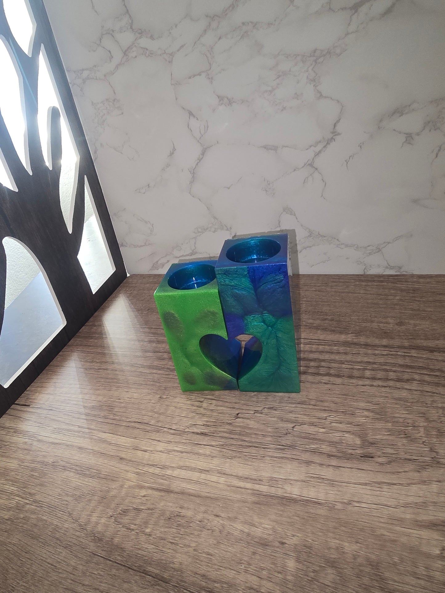 Heart tealight candle holder