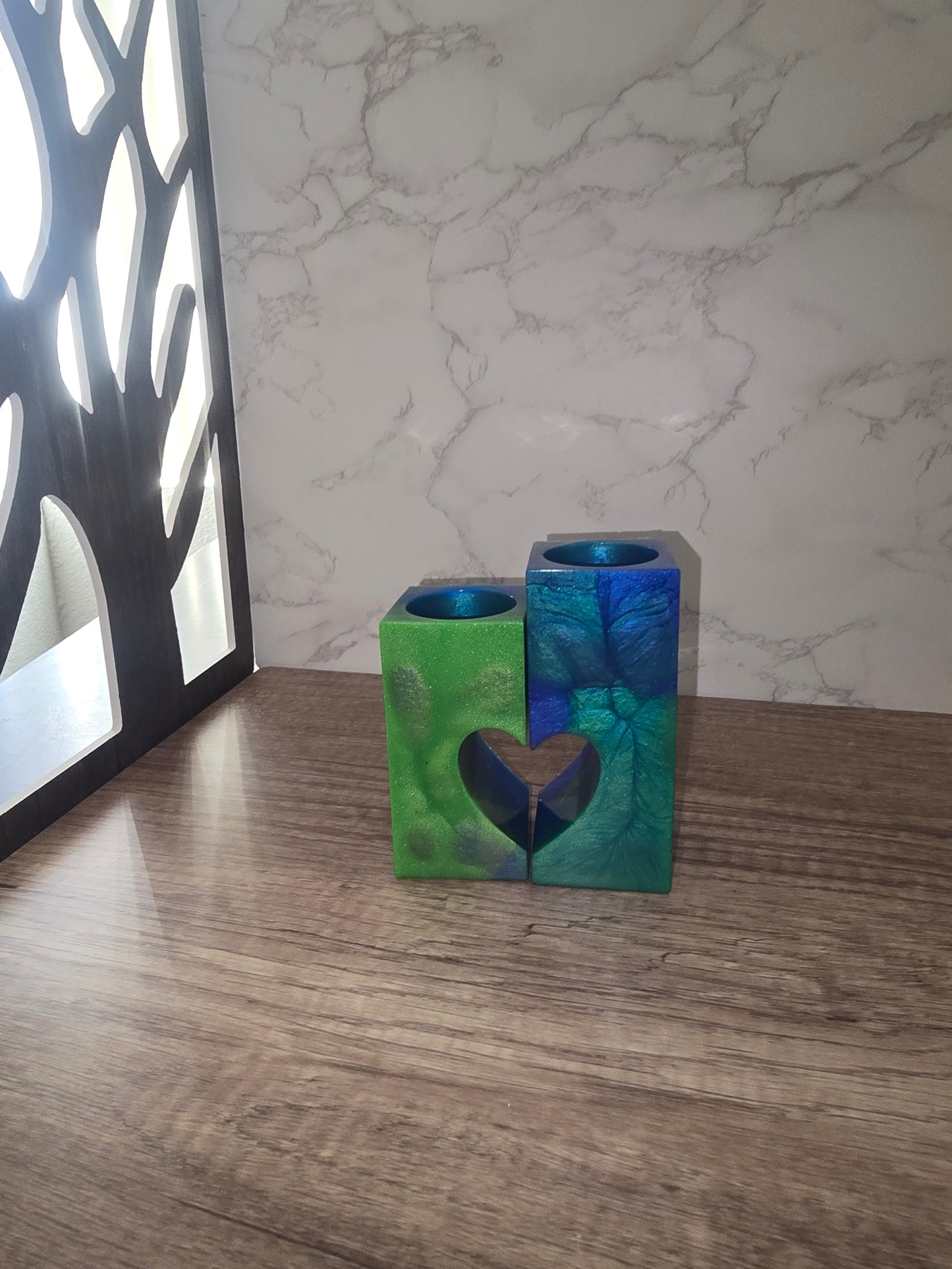 Heart tealight candle holder